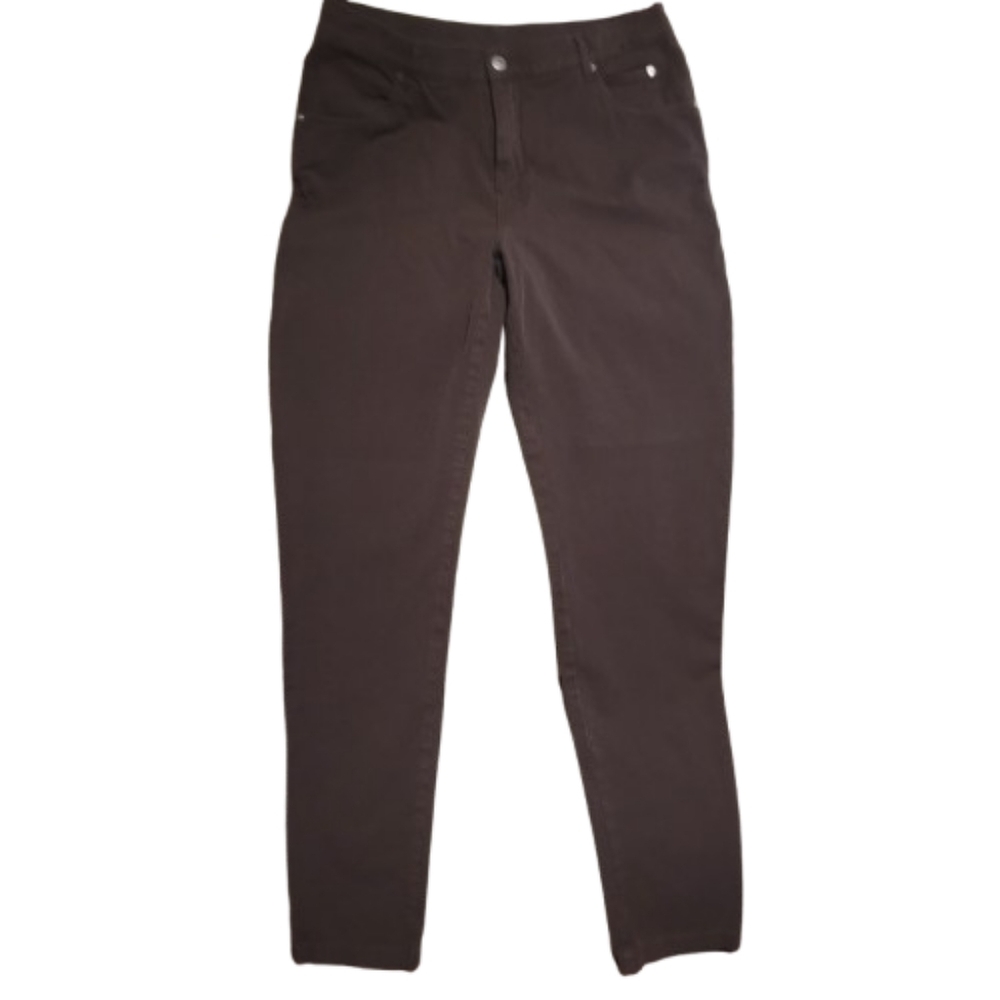 Marble Pants Chocolate Brown Trousers Slacks 8